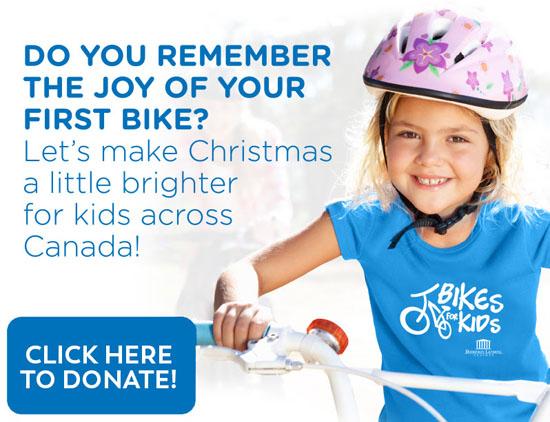 Charity Bikes for Kids Dominion Lending Centres